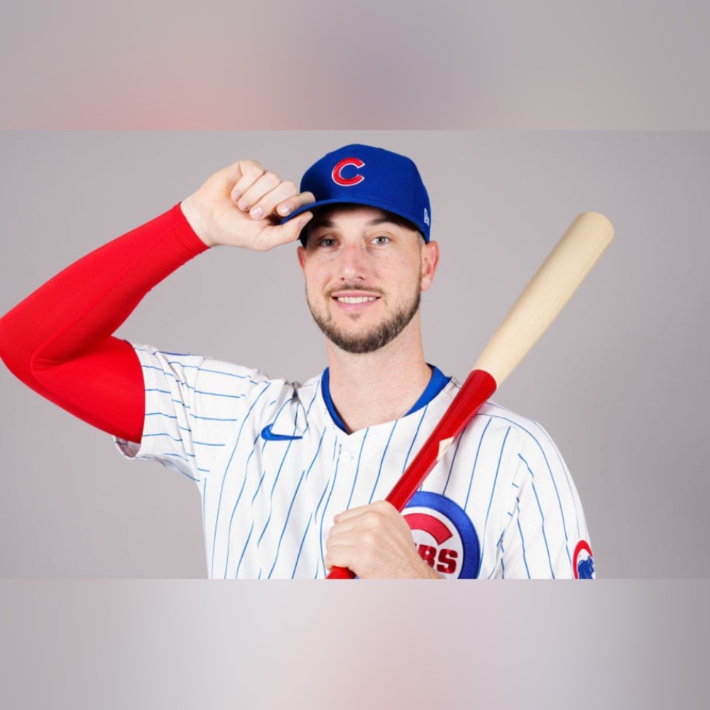 Nike Authentic Pinstripe Chicago Cubs Kyle Tucker #30 MLB Jersey Men’s Sz M - Picture 3 of 8